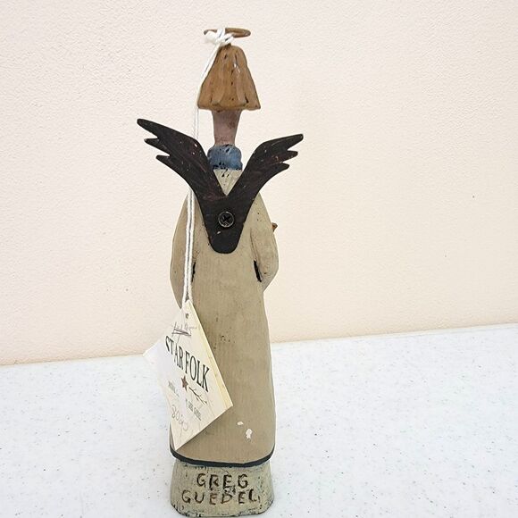 Greg Guedel Bethany Lowe Angel With Star Primitive Spanish Style Christmas Decor - Picture 4 of 12